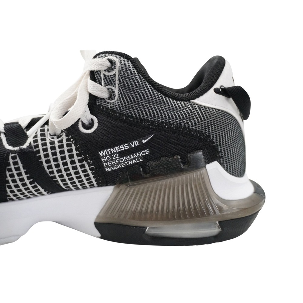 Nike LeBron Witness 7 Black White Grid Basketball Shoes DM1123-100 Mens 9.5 - Picture 3 of 13